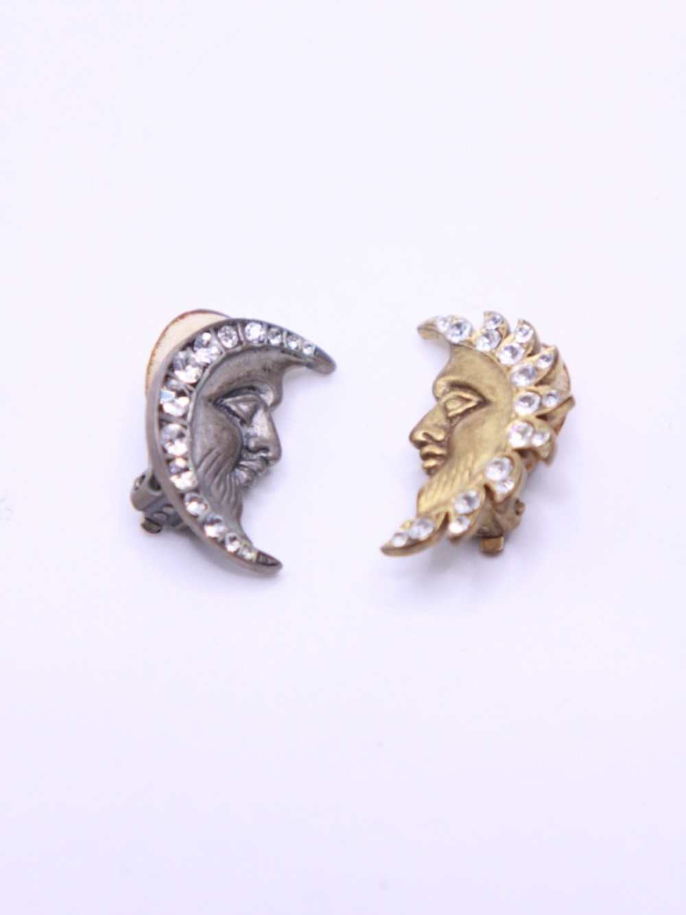 vintage MMA (Metropolitan Museum of Art) 925 celestial earrings Sun and moon - Picture 1 of 7